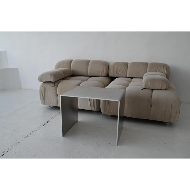 Minimalist Sculptural Accent Table in Aluminum by Veliento For Sale - Image 4 of 18