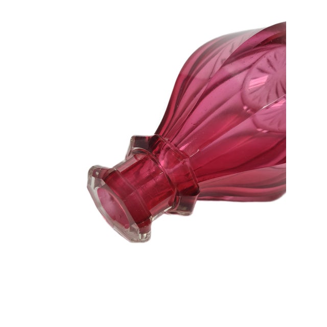 Red Biedermeier Rubin Carafe, Former Austrio-Hungarian Empire, 1890s For Sale - Image 8 of 14
