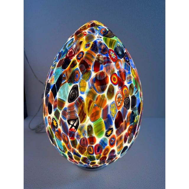 Murano Style Murrine Multicolor Table Lamp For Sale - Image 12 of 12