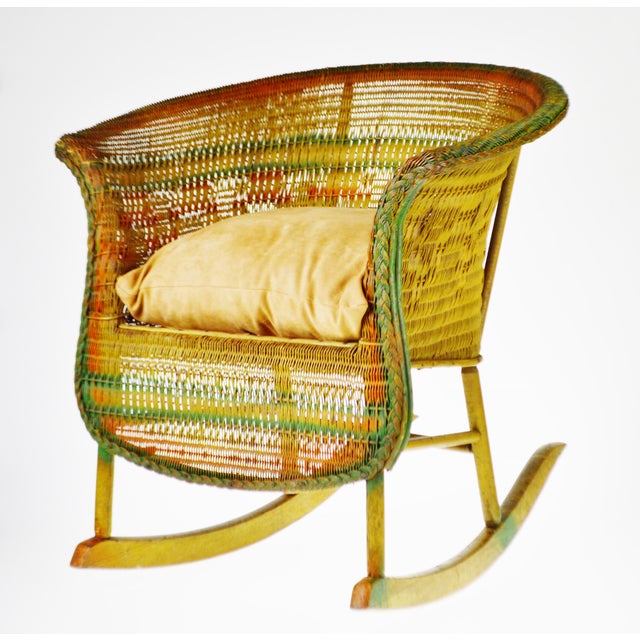 Early Child's Wicker Rocking Chair Chairish