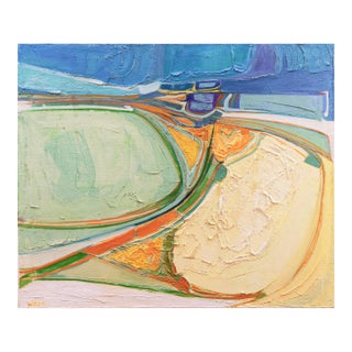 'Abstracted Landscape' by Virginia Wood, 1968, New York, Art Students League, Boulder, Bay Area Woman Artist For Sale