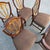 English Regency Revival Mahogany and Gilt Shield-Back Dining Chairs, Set of Five, Circa 1930 For Sale - Image 11 of 18