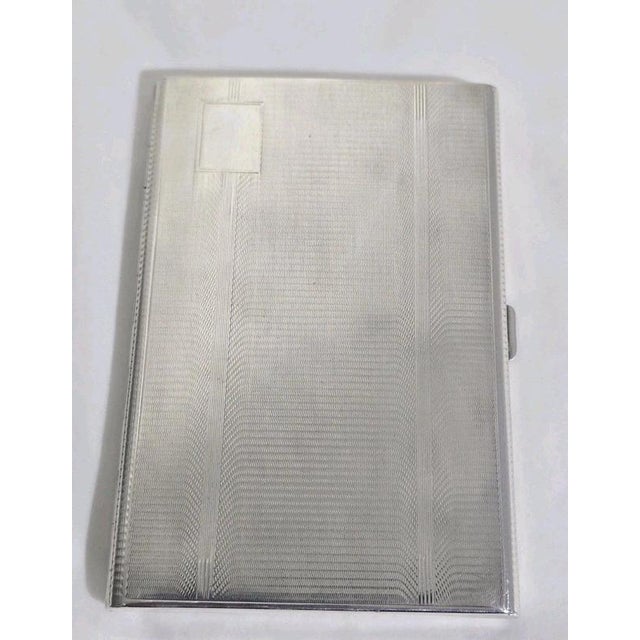 Art Deco Sterling Silver Cigarette Case by John Henry Wynn, 1939 For Sale - Image 14 of 18