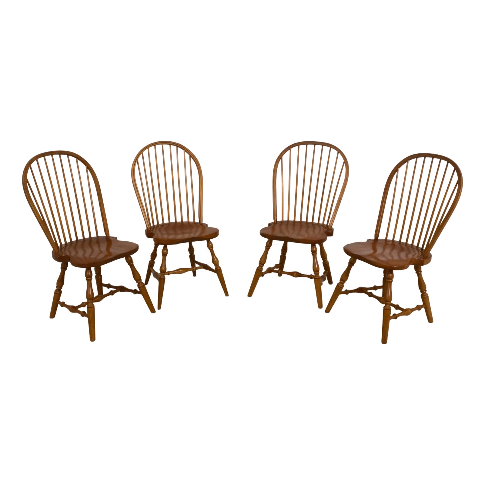 Set of 4 Tom Seely Loop Back Windsor Dining Room Chairs | Chairish