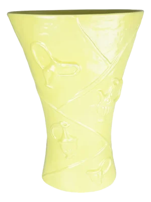 Mid-Century Yellow Ceramic Umbrella Stand by Antonia Campi for S.C.I. Laveno, 1949