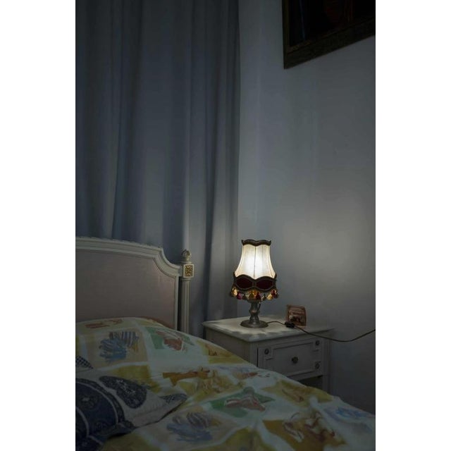 Small Table Lamp in Pewter For Sale - Image 3 of 6