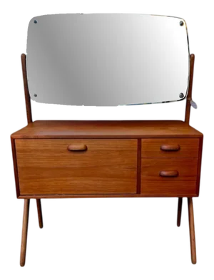 Mid-Century Teak Dressing Table by Ølholm Møbelfabrik, Denmark, 1960s