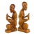 Vintage Large African Mahogany Figural Women Library Bookends - A Pair For Sale