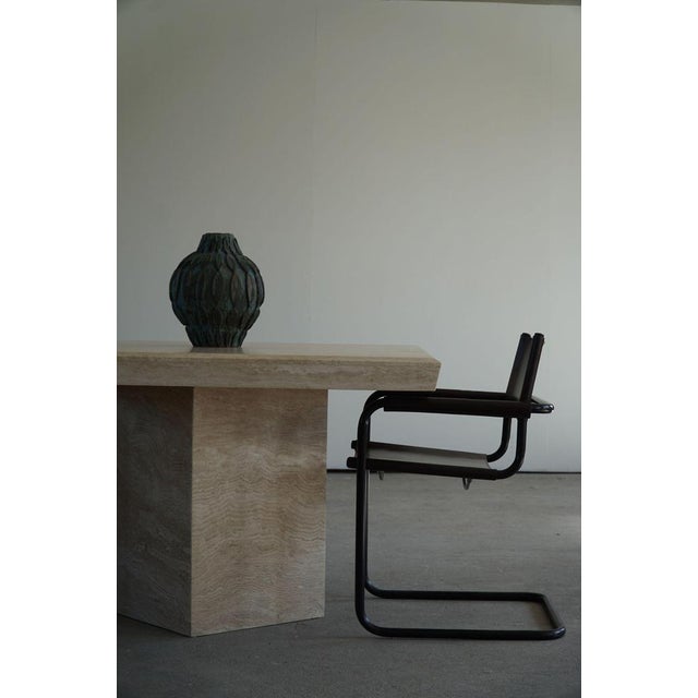 Scandinavian Marble Dining Table, 1980s For Sale - Image 6 of 14