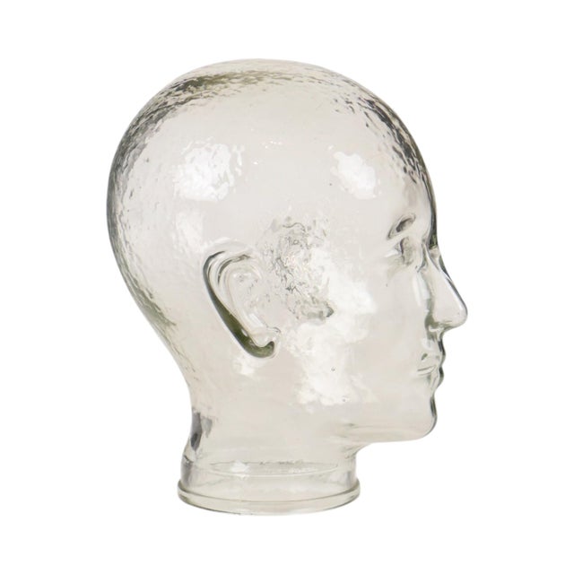 Heavy Glass Head Display Mannequin for Headphones, 1960s For Sale - Image 3 of 16