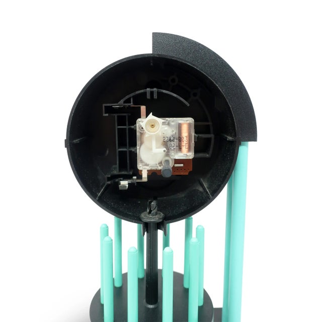 Black 1980s Desk or Mantle Clock by Hermle For Sale - Image 8 of 10