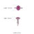 Carat&Her Georgian Style Oval Cut Ruby Halo Cluster Ring in Sterling Silver, Size 7 For Sale - Image 9 of 13