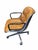 Mid-century executive Pollock desk chair designed by Charles Pollock for Knoll International. Featuring tan or cognac...