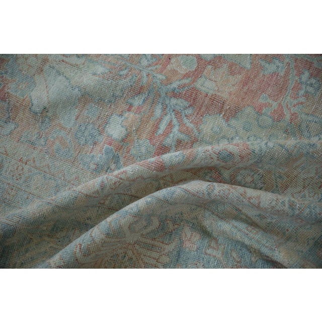 Vintage Distressed Mahal Carpet - 10'5" x 13'9" For Sale - Image 12 of 13