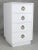 Mid-Century Modern White Lacquer 4-Drawer Cabinet For Sale - Image 6 of 7
