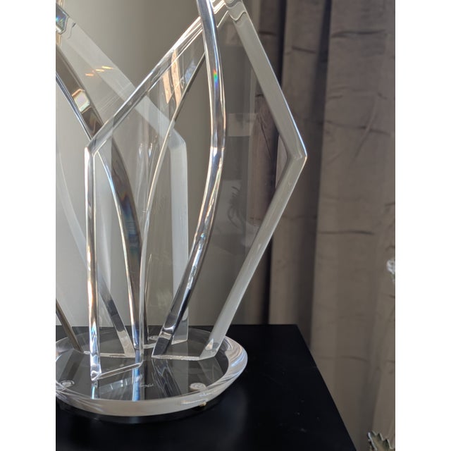 Art Deco 1970s Van Teal Lucite Sculpture For Sale - Image 3 of 10