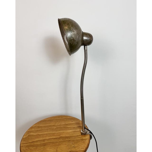 Metal Industrial Workshop Gooseneck Table Lamp, 1960s For Sale - Image 7 of 18