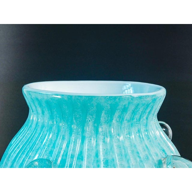 Murano Glass Bullicante Vase, 1970s For Sale - Image 18 of 18