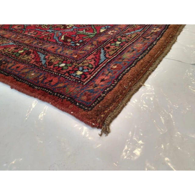 Textile 1920s Vintage Persian Halvayi Bijar Runner For Sale - Image 7 of 8