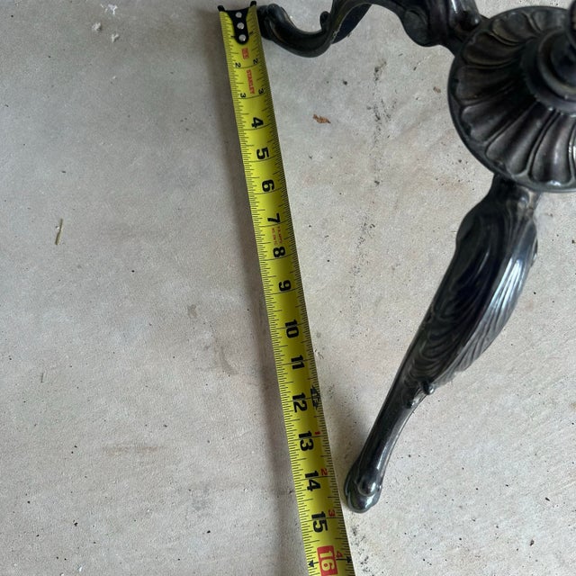 Vintage William Adams Italian Crystal Ice Bucket and Silver Plated Stand For Sale - Image 9 of 11