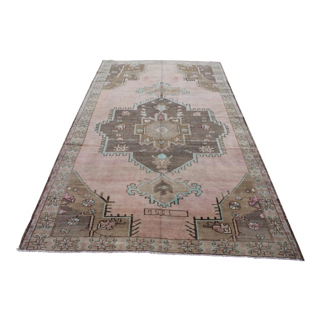 Hand Knotted Vintage Turkish Area Rug, 163" X 90.5" For Sale