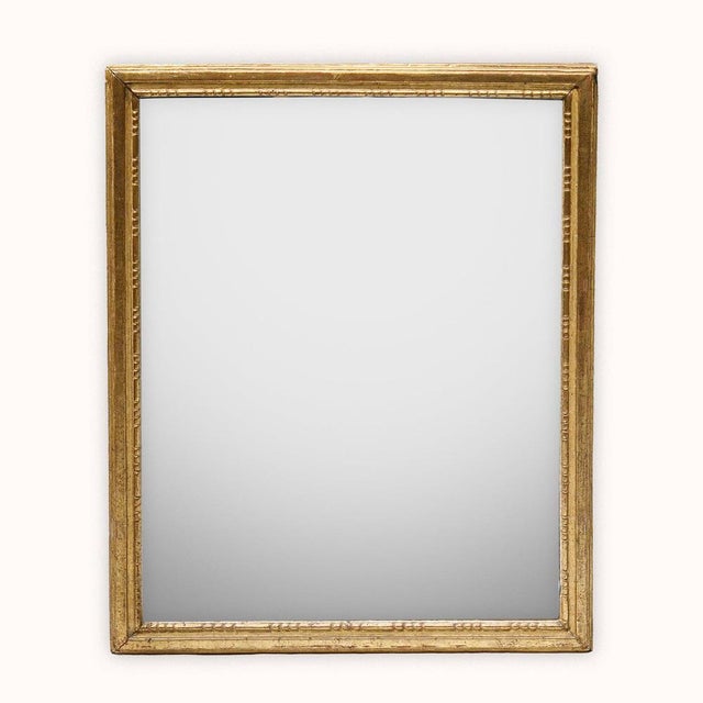 Gold Small Louis XVI Giltwood Square Mirror For Sale - Image 8 of 8