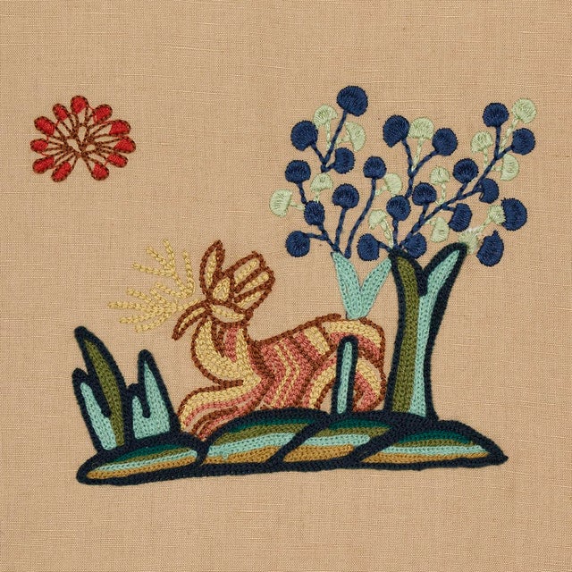 Traditional Sample - Schumacher Garden Fantasie Fabric, Document For Sale - Image 3 of 6