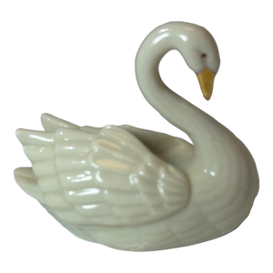 Vintage Lenox Porcelain Swan Place Card Holder/Cake Topper