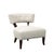 Pair of Mid-Century Curved Slipper Chairs W/ Bouclé Upholstery by Billy Haines For Sale - Image 12 of 13
