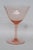 Early 20th Century Pink Stem Depression Glass Optic Swirl Glassware Wine Sherry Goblets 4751b - 4pc For Sale - Image 4 of 11