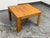 Brown Modernist Butcher-Block Oak Side Table, Vintage For Sale - Image 8 of 12