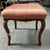 Pink 19th Century French Stool in Pink/Red Fabric For Sale - Image 8 of 12