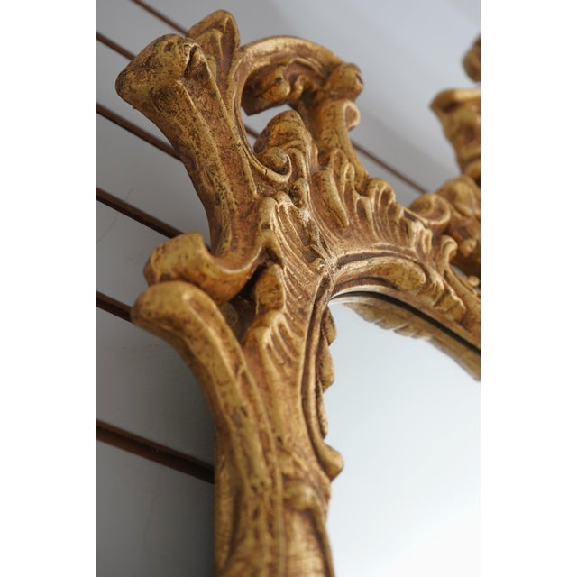 Glass Friedman Brothers Chippendale Rococo Gold Frame Mirror For Sale - Image 7 of 13