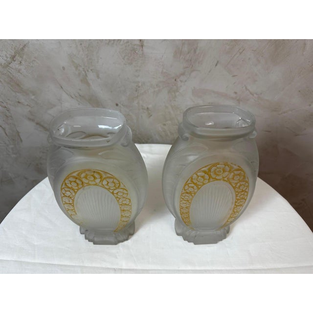 Vintage Vases by Muller Frères, 1930s, Set of 2 For Sale - Image 6 of 13