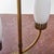 Metal Italian Brass Table Lamp with Frosted Glass Shades, 1950s For Sale - Image 7 of 9