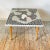 Mid Century Mosaic Table Petite Side Table Indoor Outdoor Furniture Retro Pink Black White Tile For Sale - Image 9 of 11