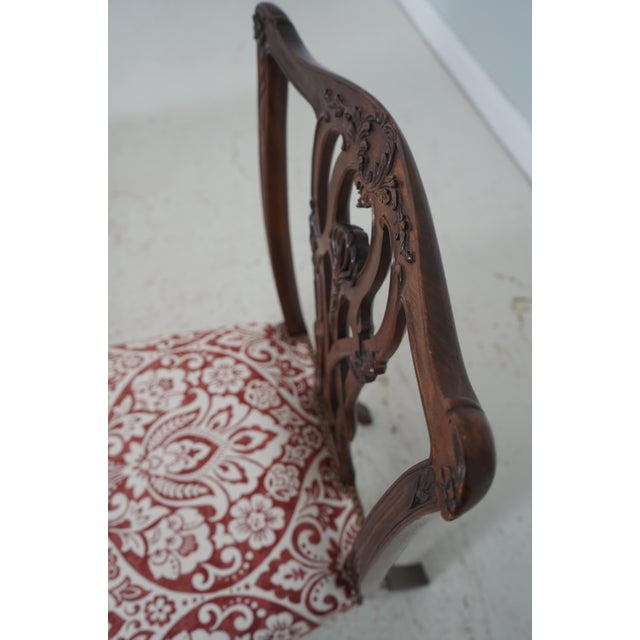 Set of 6 Mahogany Chippendale Style Dining Chairs For Sale - Image 16 of 18
