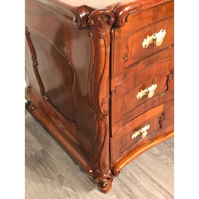 Antique Swiss Baroque Chest of Drawers, 1760 For Sale - Image 11 of 14