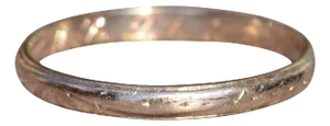 The Cape Range: Antique 18 Karat White Gold Wedding Band Circa 1926