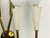 Metal Ivory Metal and Brass Four-Light Wall Lamps, 1950s, Set of 4 For Sale - Image 7 of 18