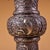 Metal Bronze Vase With Silver-Inlaid Crane Motif - Altar Flower Vase For Sale - Image 7 of 10