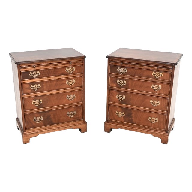 Mahogany Chests of Drawers, 1950, Set of 2 For Sale