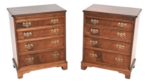 Mahogany Chests of Drawers, 1950, Set of 2