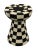 African Natural Woven Seagrass Side Table Black For Sale - Image 4 of 4