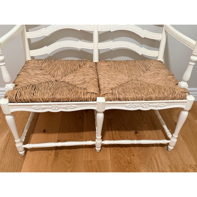 Wood Country French Bench For Sale - Image 7 of 7