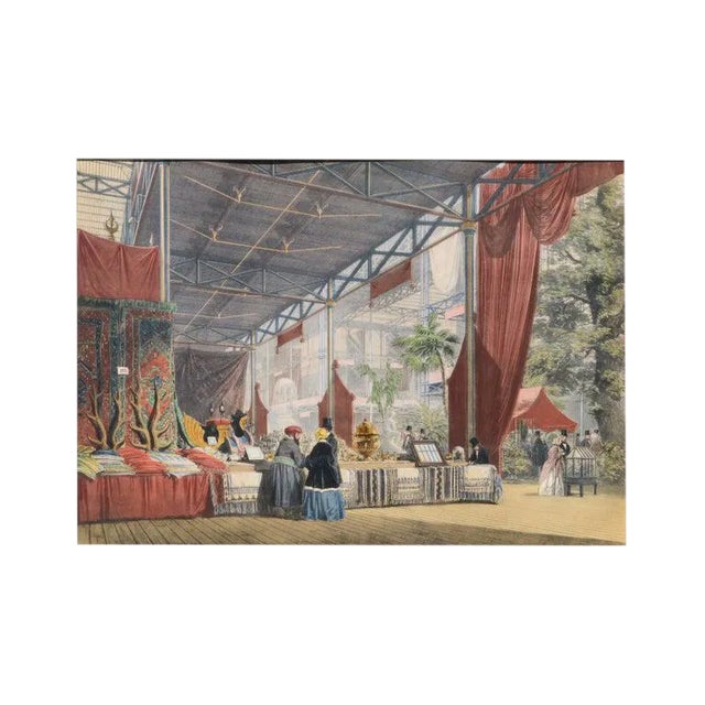 Lowes Cato Dickinson Scene From "Great Exhibition of 1851" London 1854 For Sale