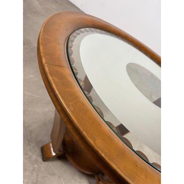 Art Deco Glass and Mirror Top Coffee Table, 1940s For Sale - Image 6 of 10