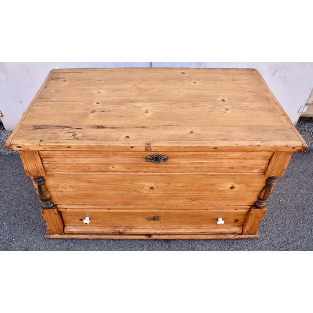 A trunk or blanket chest with a drawer at the bottom is known as a mule chest, probably because it is a cross between a...