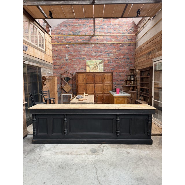 1920s Large Early 20th Century Store Counter For Sale - Image 5 of 18
