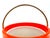 Kraftware 1960s Kraftware Bright Orange & Gold Mid-Century Modern Ice Bucket For Sale - Image 4 of 11